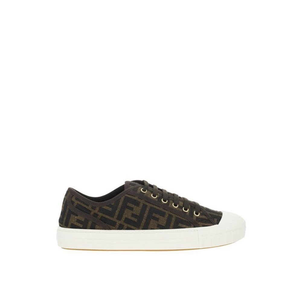 NWB Fendi Brown and Black Sneakers